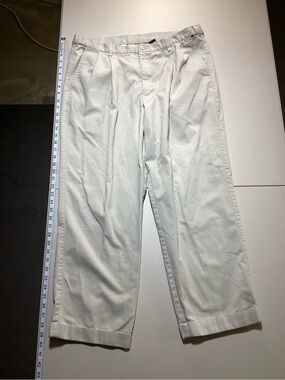 Puritan Men's Pleated Chinos in Light Cream